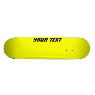 Skate feito sob encomenda amarelo brilhante