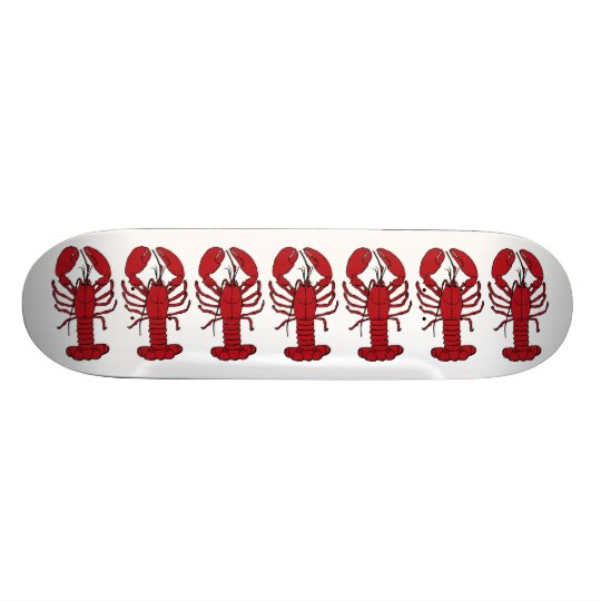 Skate feito sob encomenda branco vermelho da