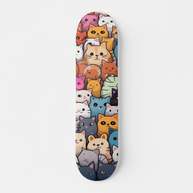 Skate Feline Fantasy: Anime Bonita Gata Galore (Frente)