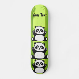 Skate Feliz Panda com Bamboo e Flor de Cereja