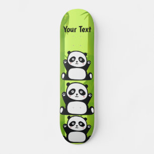 Skate Feliz Panda com Bamboo e Flor de Cereja
