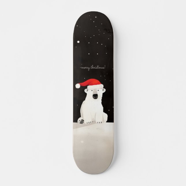 Skate Feliz Urso Polar de Natal! (Frente)