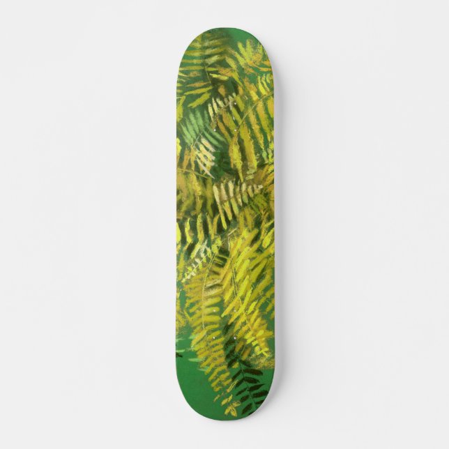 Skate Fern, frondes, verde-verde-ouro amarelo-verde (Frente)