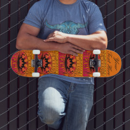 Skate Festival Sonhando Vintage Retro Amarelo Vermelho