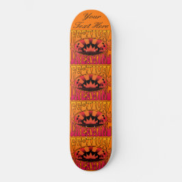 Skate Festival Sonhando Vintage Retro Amarelo Vermelho