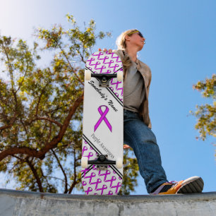 Skate Fita Padrão Roxa de Kenneth Yoncich