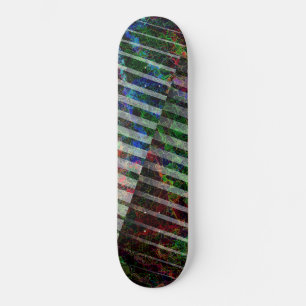 Skate Fitas estranhas e arranhões coloridos, com recort