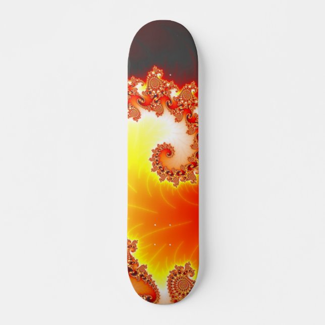 Skate Flaming Tentacle - Arte Fractal (Frente)