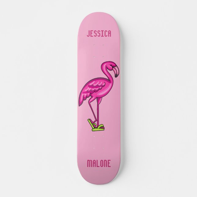 Skate Flamingo Personalizado (Frente)