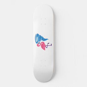 Skate Flamingo Tornado Bold Modern Graphic Art