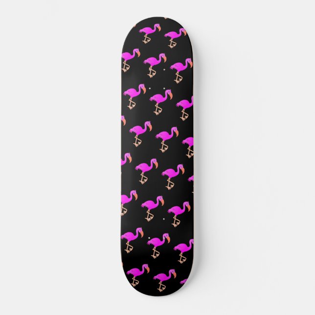 Skate Flamingos bonitos - Feliz (Frente)