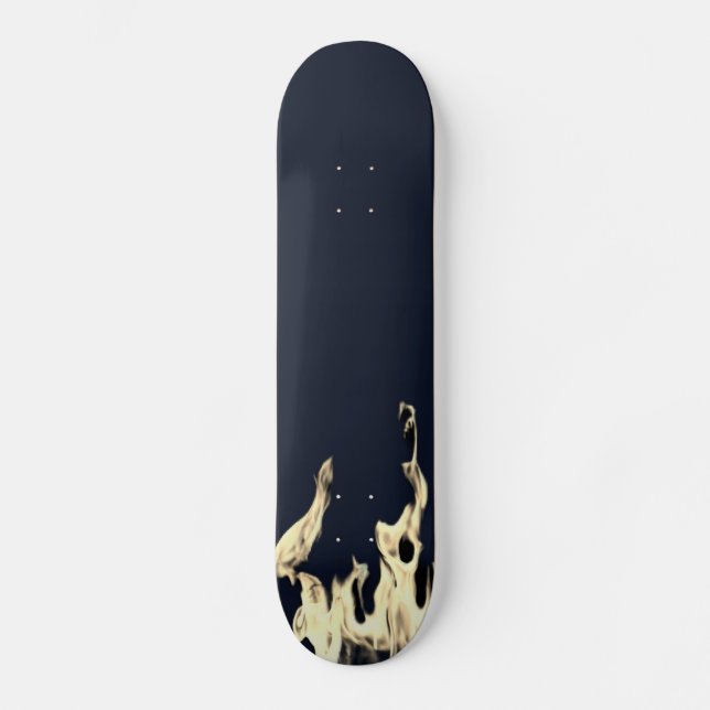 Skate Flammen Flamme Flame Flames Feuer Fire blue Skateb (Frente)