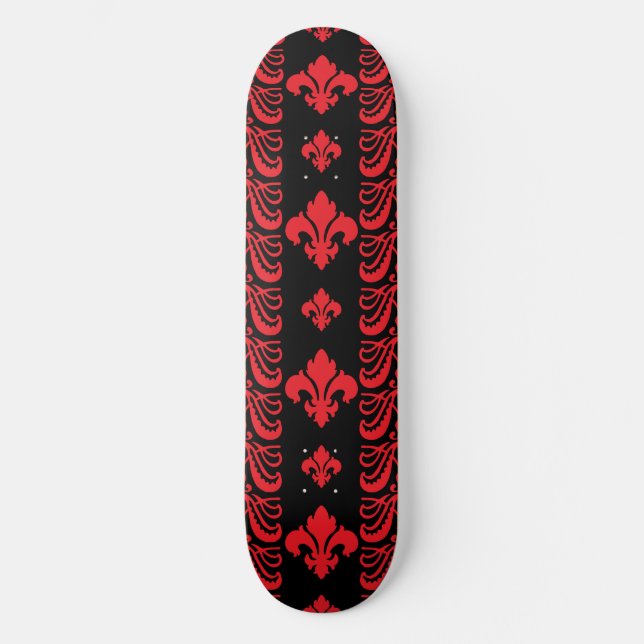 Skate Fleur Stripe 1 Vermelho (Frente)