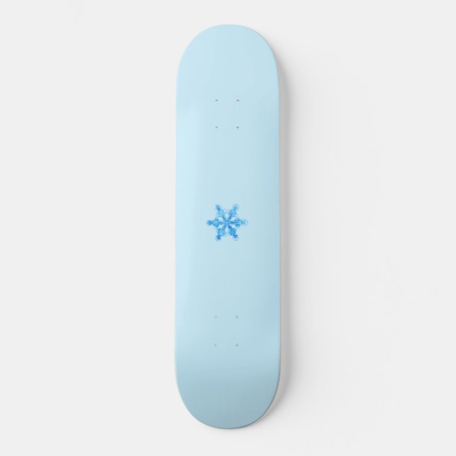 Skate Floco de neve azul-inverno (Frente)