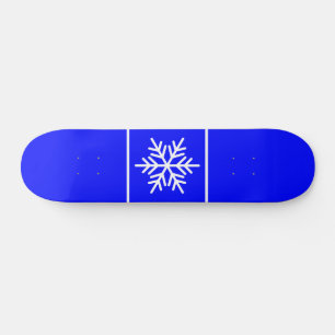 Skate Flocos de neve brancos nórdicos Strike Fundo preto