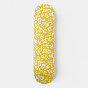 Skate Flor Amarelo Havaiano