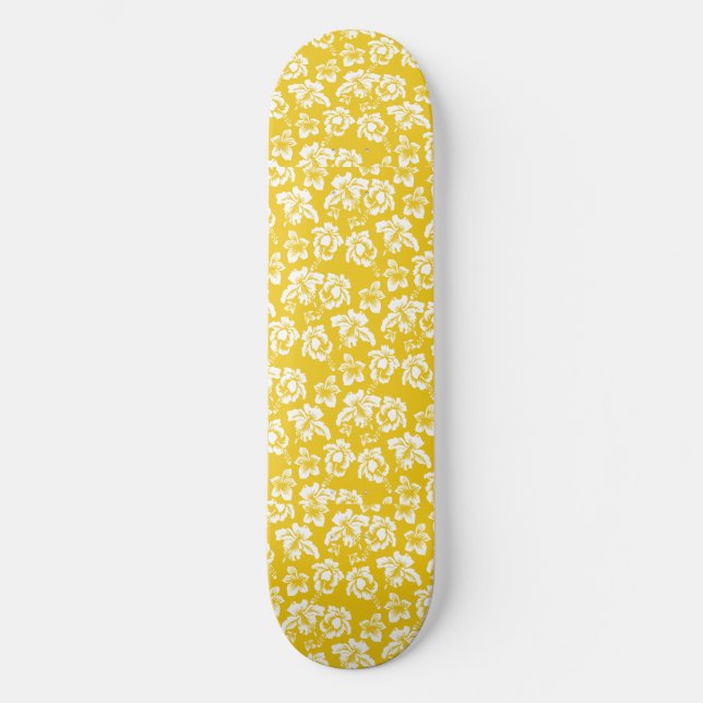 Skate Flor Amarelo Havaiano (Frente)