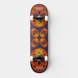Skate Flor - Caveira 1