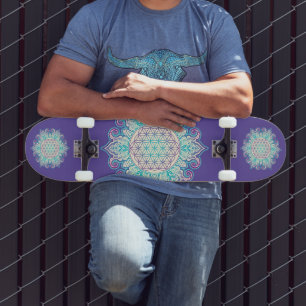 Skate Flor Da Vida - Índia Mandala 2