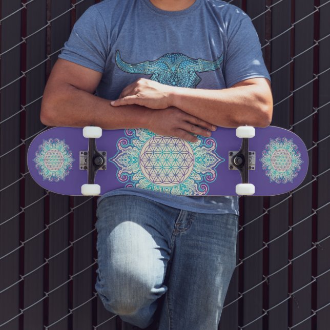 Skate Flor Da Vida - Índia Mandala 2 (Ao ar livre 3)