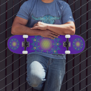 Skate Flor Da Vida - Índia Mandala 3