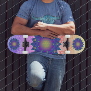 Skate Flor da Vida - Mandala Indiana 3