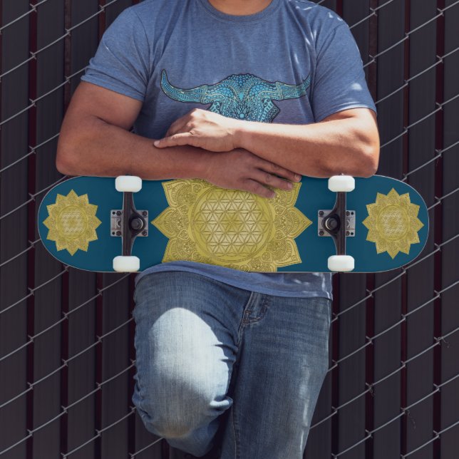 Skate Flor da Vida - Mandala Indiana 4 (Ao ar livre 3)