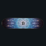 Skate Flor da vida/presente espiritual personalizado<br><div class="desc">A flor universo santamente do DES Lebens da vida/Blume personalizou o presente espiritual. Personalize-a com inicial/nome do receptor ou personalize-a mais se você gosta de mudar a pia batismal, o tamanho, & a cor do texto assim como de mover o texto. Ou suprima do texto se você preferencialmente a teria...</div>