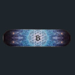 Skate Flor da vida/presente espiritual personalizado<br><div class="desc">A flor universo santamente do DES Lebens da vida/Blume personalizou o presente espiritual. Personalize-a com inicial/nome do receptor ou personalize-a mais se você gosta de mudar a pia batismal, o tamanho, & a cor do texto assim como de mover o texto. Ou suprima do texto se você preferencialmente a teria...</div>