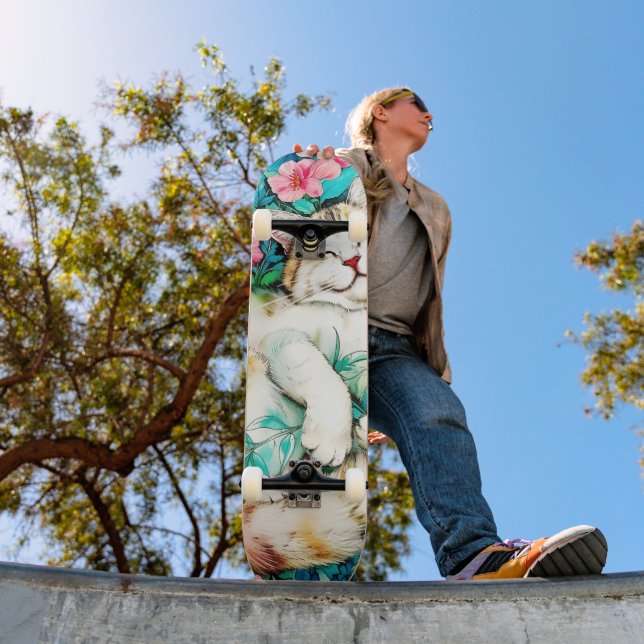 Skate Flor de Apanho de Aurora Aquarela (Ao ar livre 1)