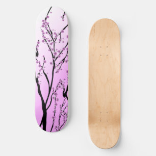 Skate Flor de Cereja Rosa Japonês