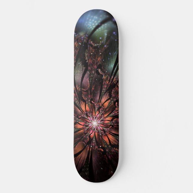 Skate Flor de fantasia fractal macia e tenra (Frente)