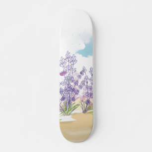 Skate flor de lavanda