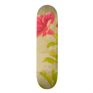 Skate Flor do Allamanda no fundo tonificado