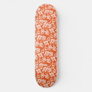 Skate Flor Laranja Havaiana