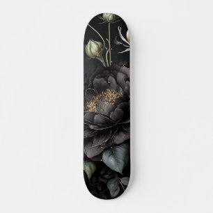 Skate Flor Preto Rosa de Disposição Gótica