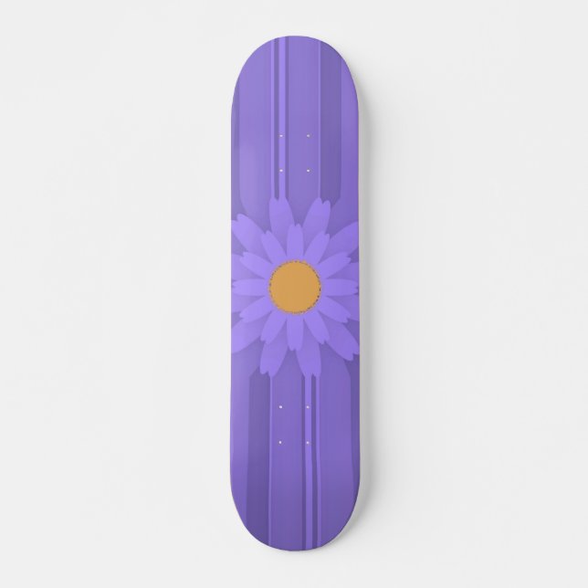 Skate Flor Roxo Simples no Cross Modern (Frente)