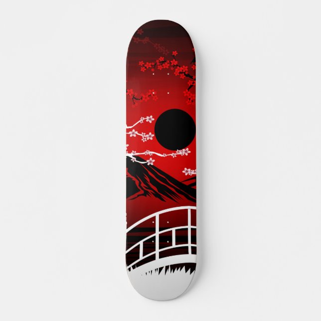 Skate Flor Vermelho (Frente)