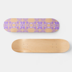 Skate Floração Oceânica: Harmonia da Onda Roxa / Arte El