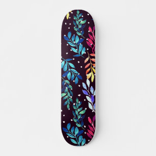 Skate Floral de Aquarela