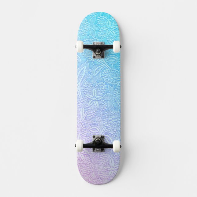 Skate Floral de Fluxo de Pastas (Frente)
