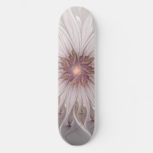 Skate Floral Fantasy, Abstrato Moderna Flor Pastel