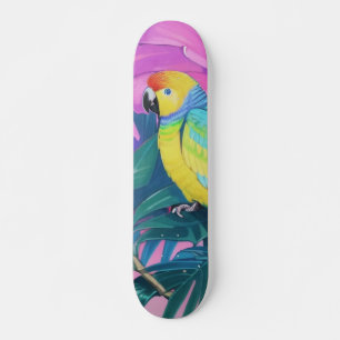 Skate Floral/Havaiano/Tropical/papagaio 