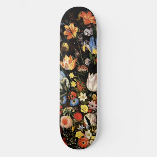 Skate Floral Preto Elegante