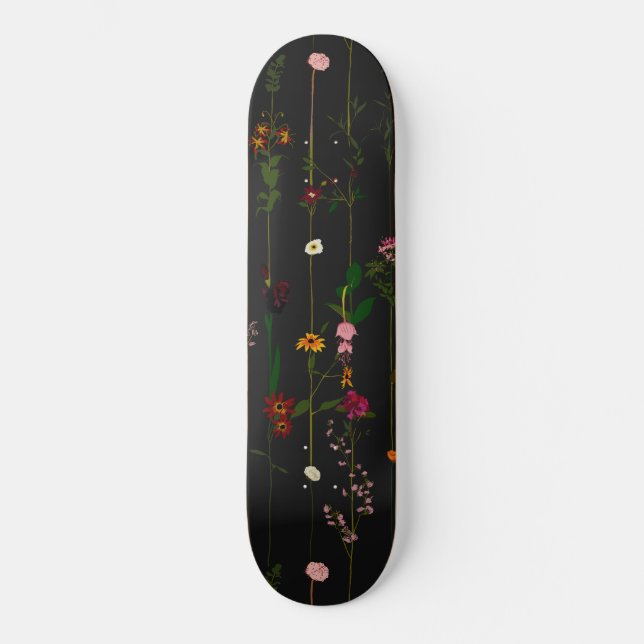 Skate Floral Wallroll - Dark (Frente)