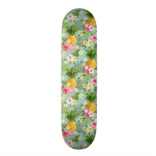 Skate Flores & abacaxis tropicais