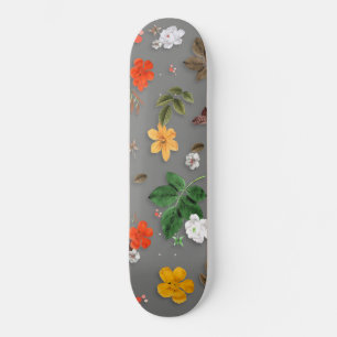 Skate Flores Amarelas e Rosas Brancas 16