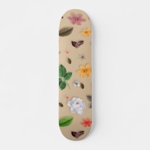 Skate Flores Amarelas e Rosas Brancas 17