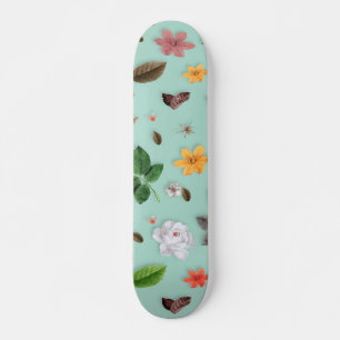 Skate Flores Amarelas e Rosas Brancas 22
