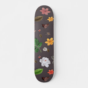 Skate Flores Amarelas e Rosas Brancas 26
